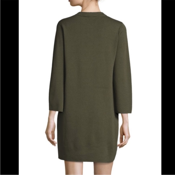 NWT Theory Patrinelle Lace-up Sweater Dress Black - Picture 7 of 16